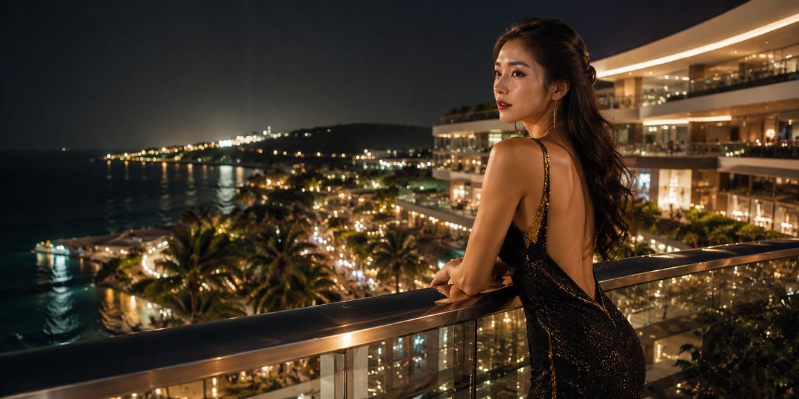 Người chơi trải nghiệm casino và cá cược trên điện thoại tại bãi biển Phú Quốc