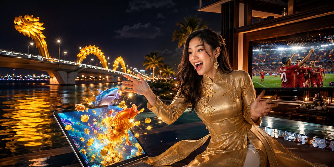 Không gian casino cá cược sôi động tại Việt Nam với ánh đèn rực rỡ